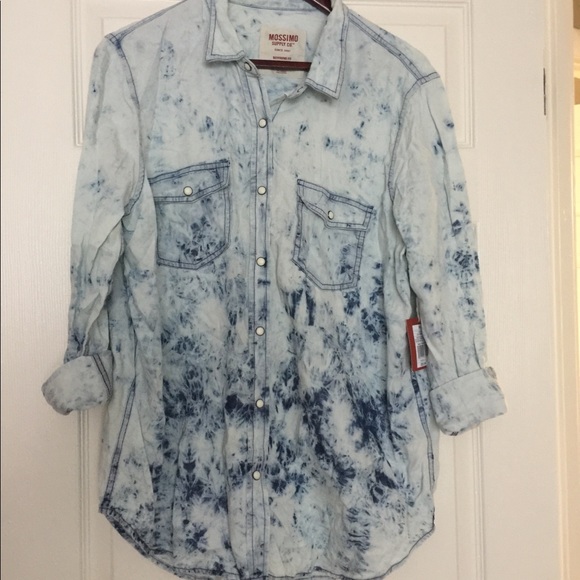 Mossimo Supply Co. Tops - Acid wash jean shirt in XL